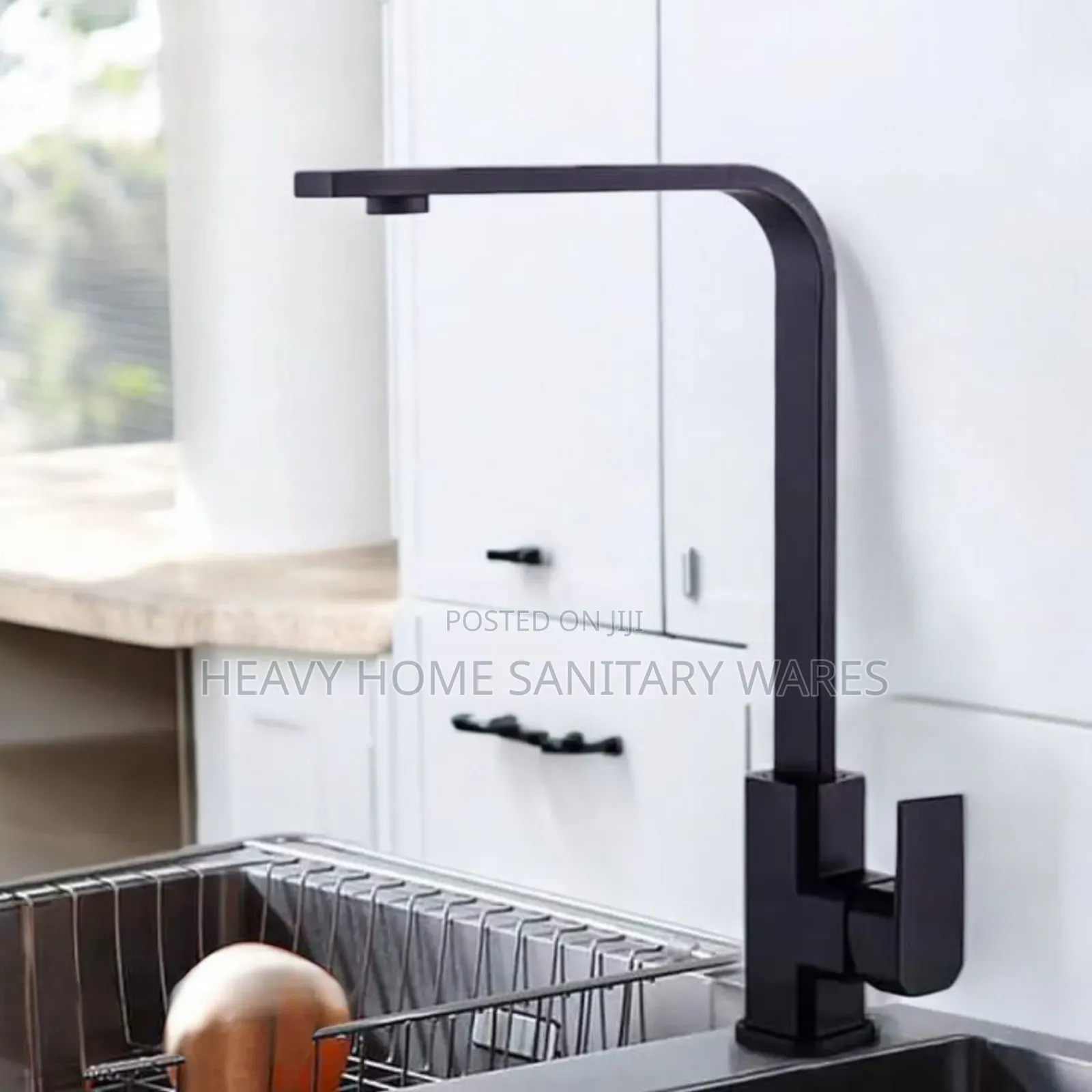 Pure Black Kitchen Sink Tap 076
