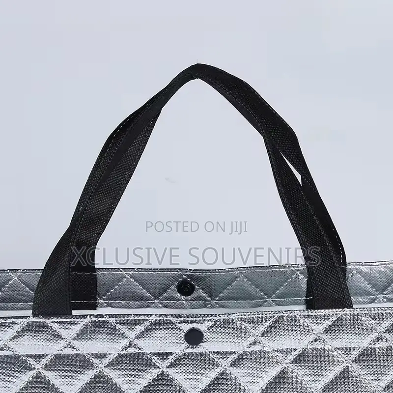 12pcs Large Custom Non Woven Reusable Shopping Bags With Zipper Button