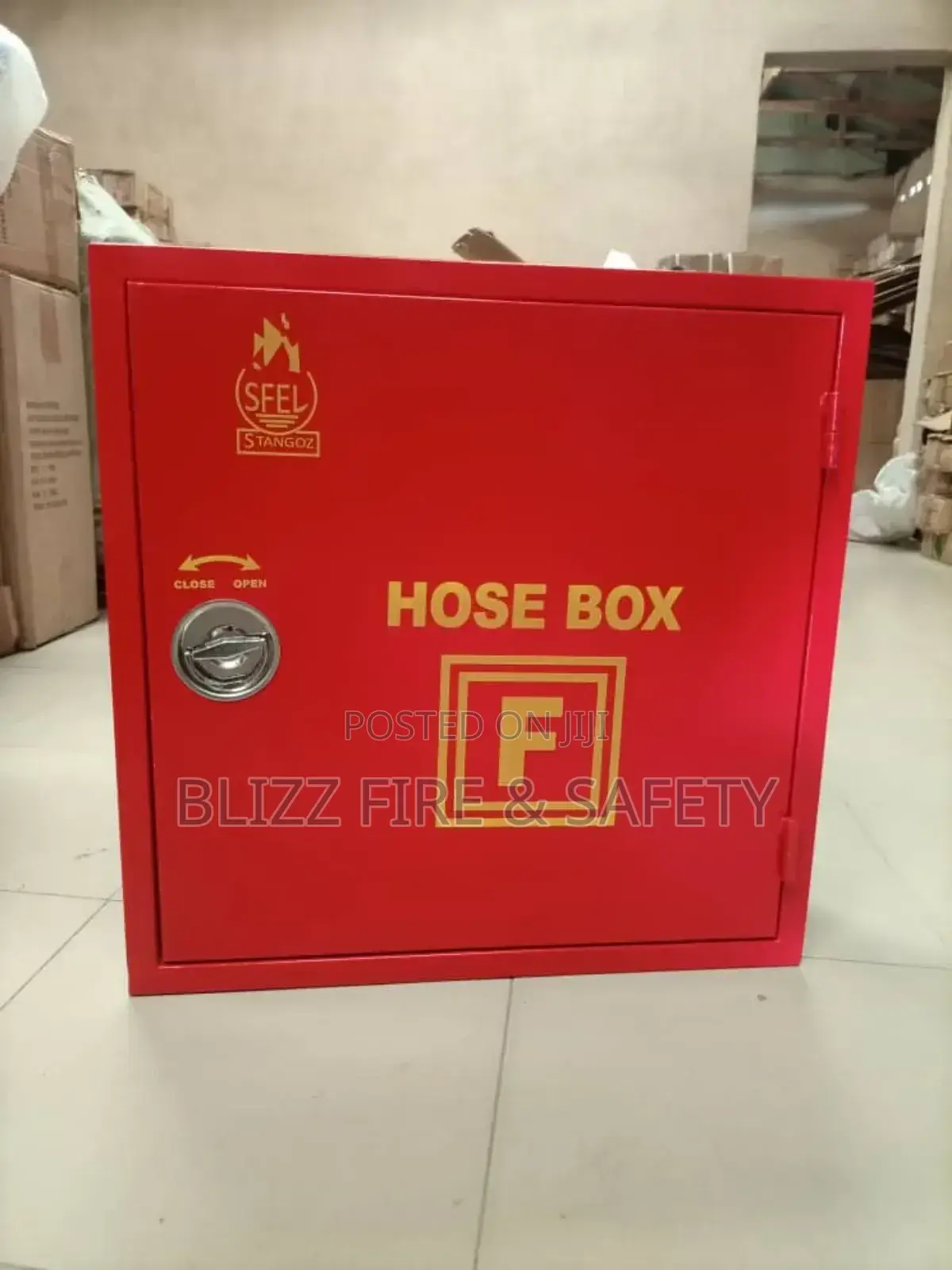 Hydrant Hose Box, 21⁄2 Canvas Hose (2 Unit) And Hand Control Nozzle
