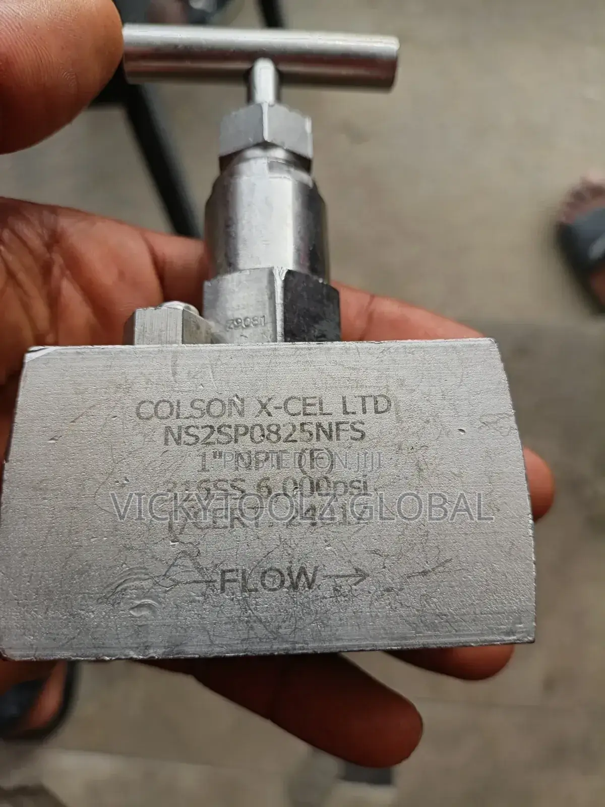 Stainless Colson X Cel 1" Needle Valve