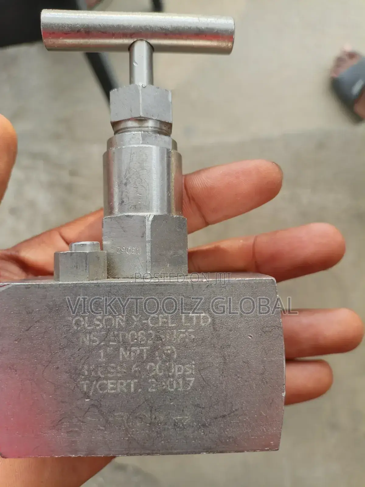 Stainless Colson X Cel 1" Needle Valve