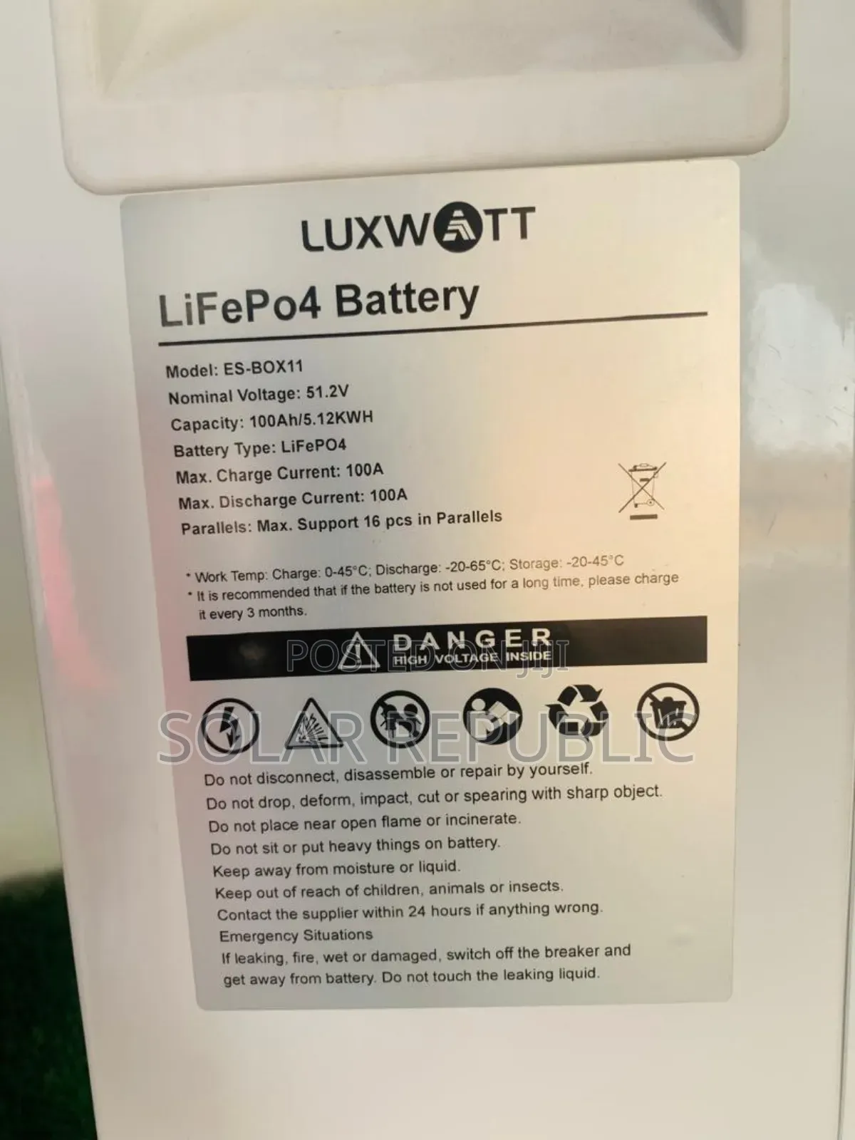 5kwh 48v Luxwatt Lithium Battery