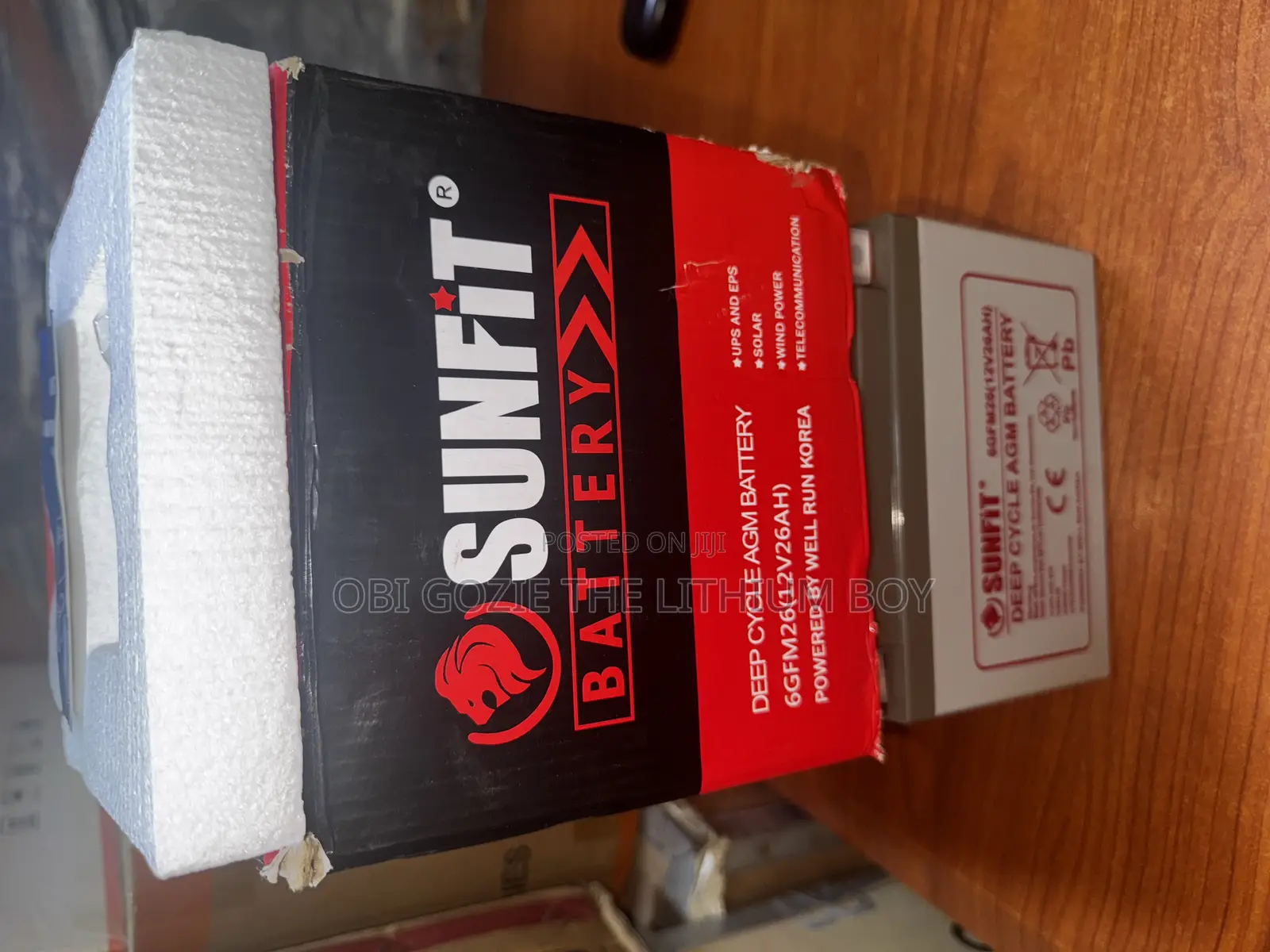 Best Solar Importer in Lagos 26ah -12v Sunfit Deep Cycle Solar Battery