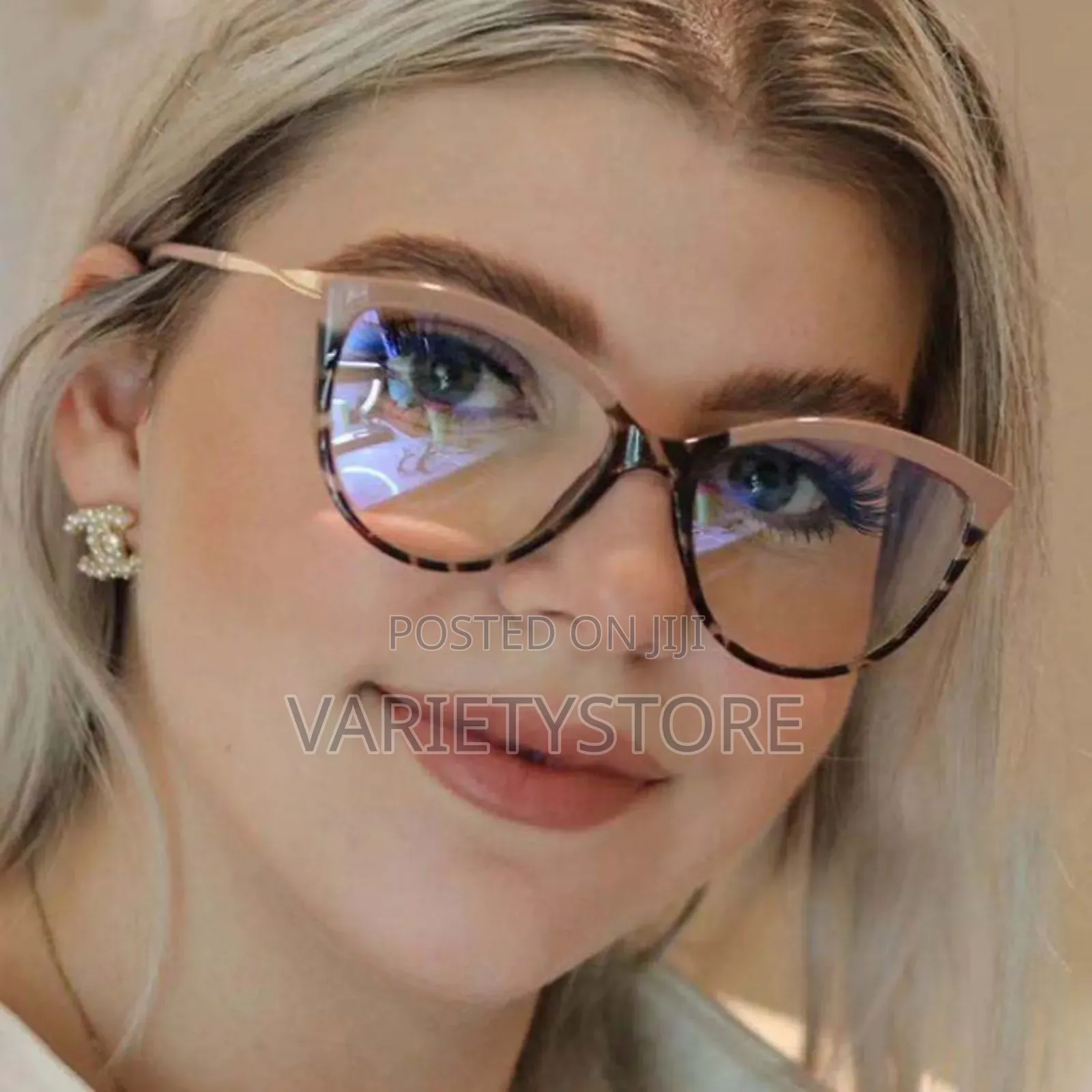 Women Anti Blue Light Blocking Cat Eye Glasses Frame