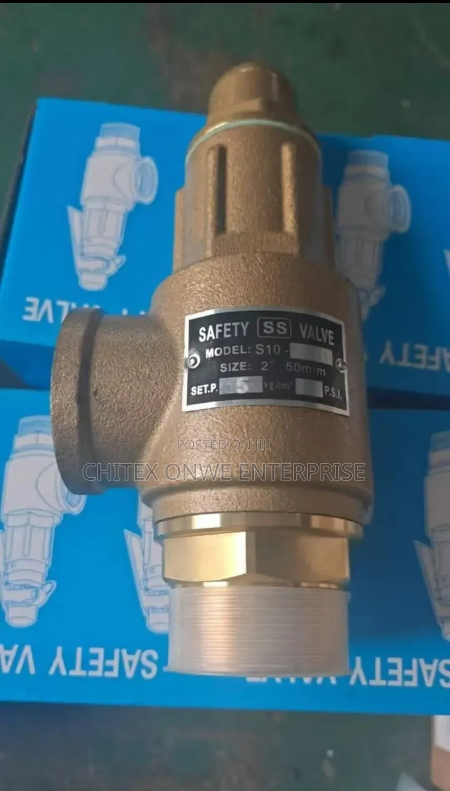 Brass Safety Valve, Specifically