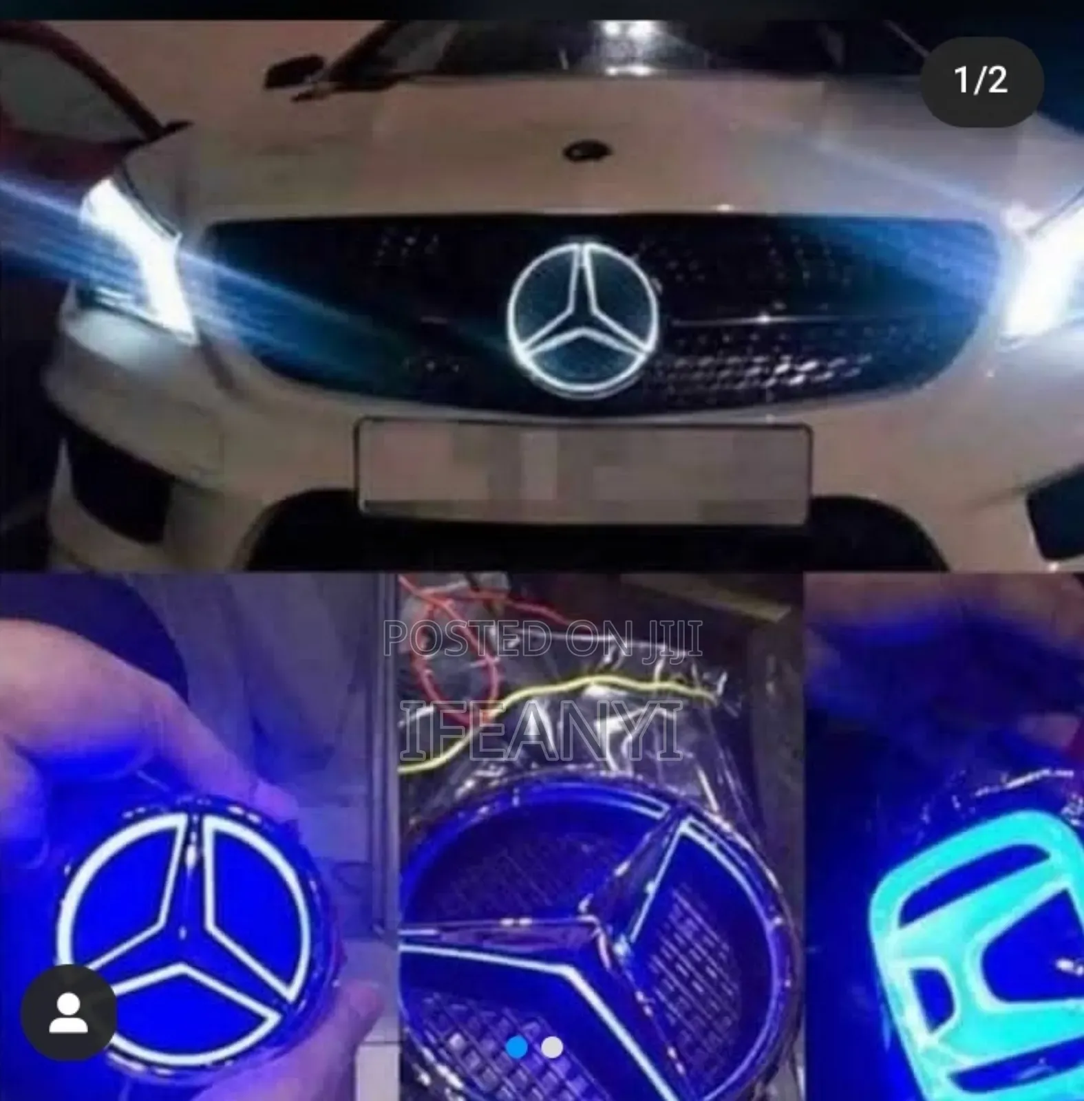 Benz Logo With Light