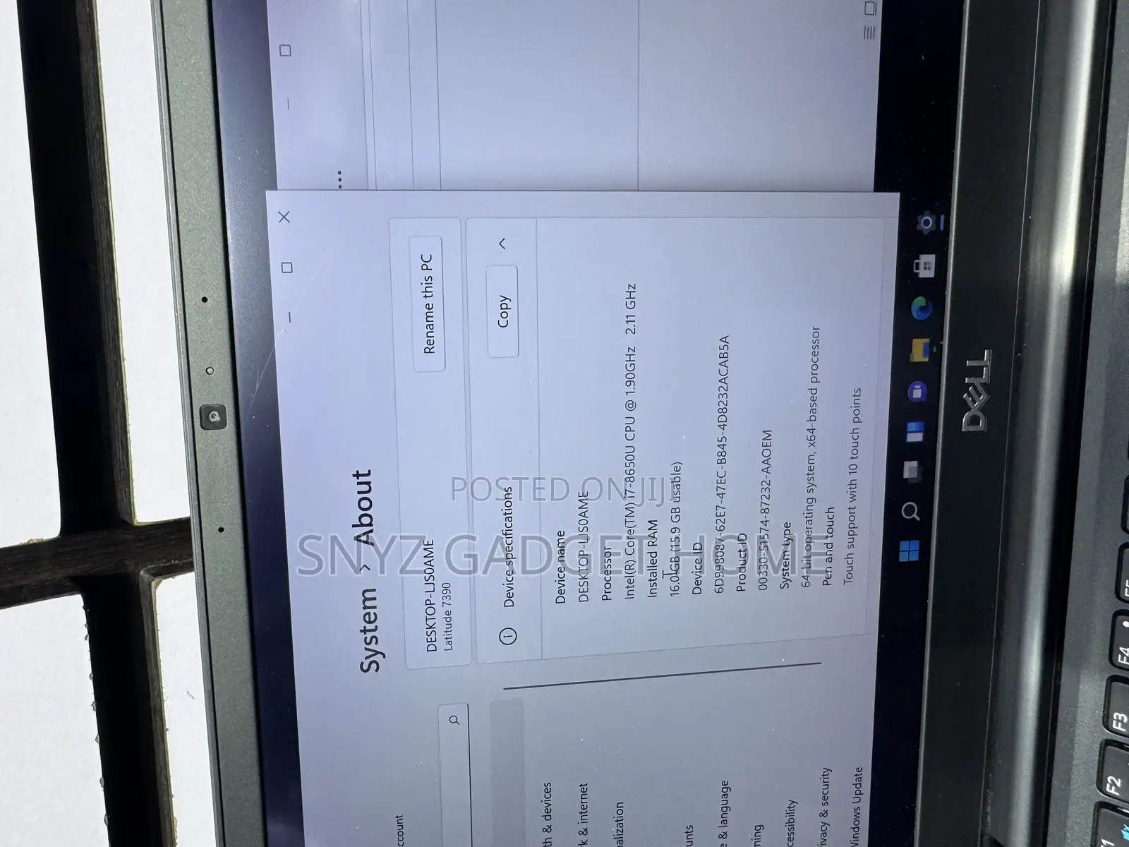 Laptop Dell Latitude 7390 16GB Intel Core I7 SSD 512GB