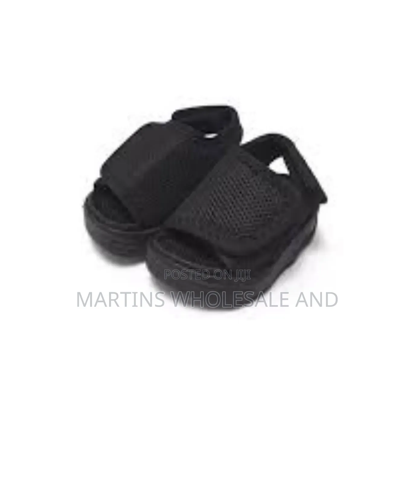 Black Mesh Children Sandals
