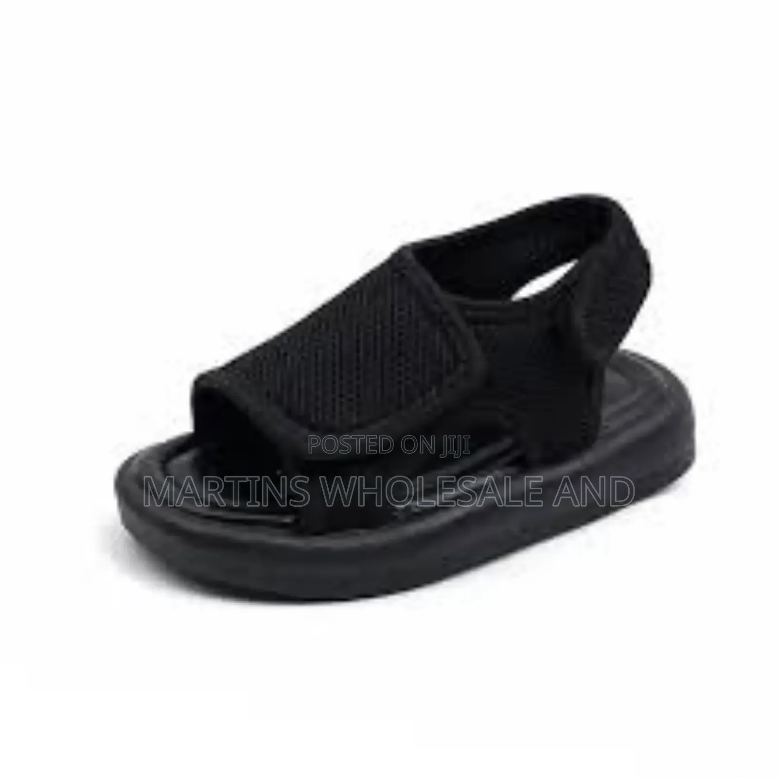 Black Mesh Children Sandals