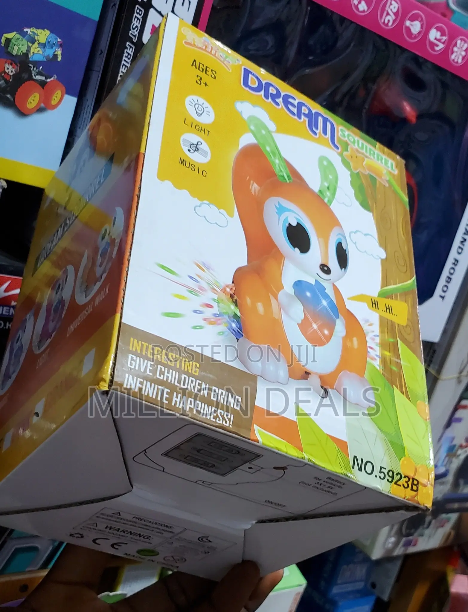 Dream Squirrel Rotation Music Light Kids Toy Ages 3+