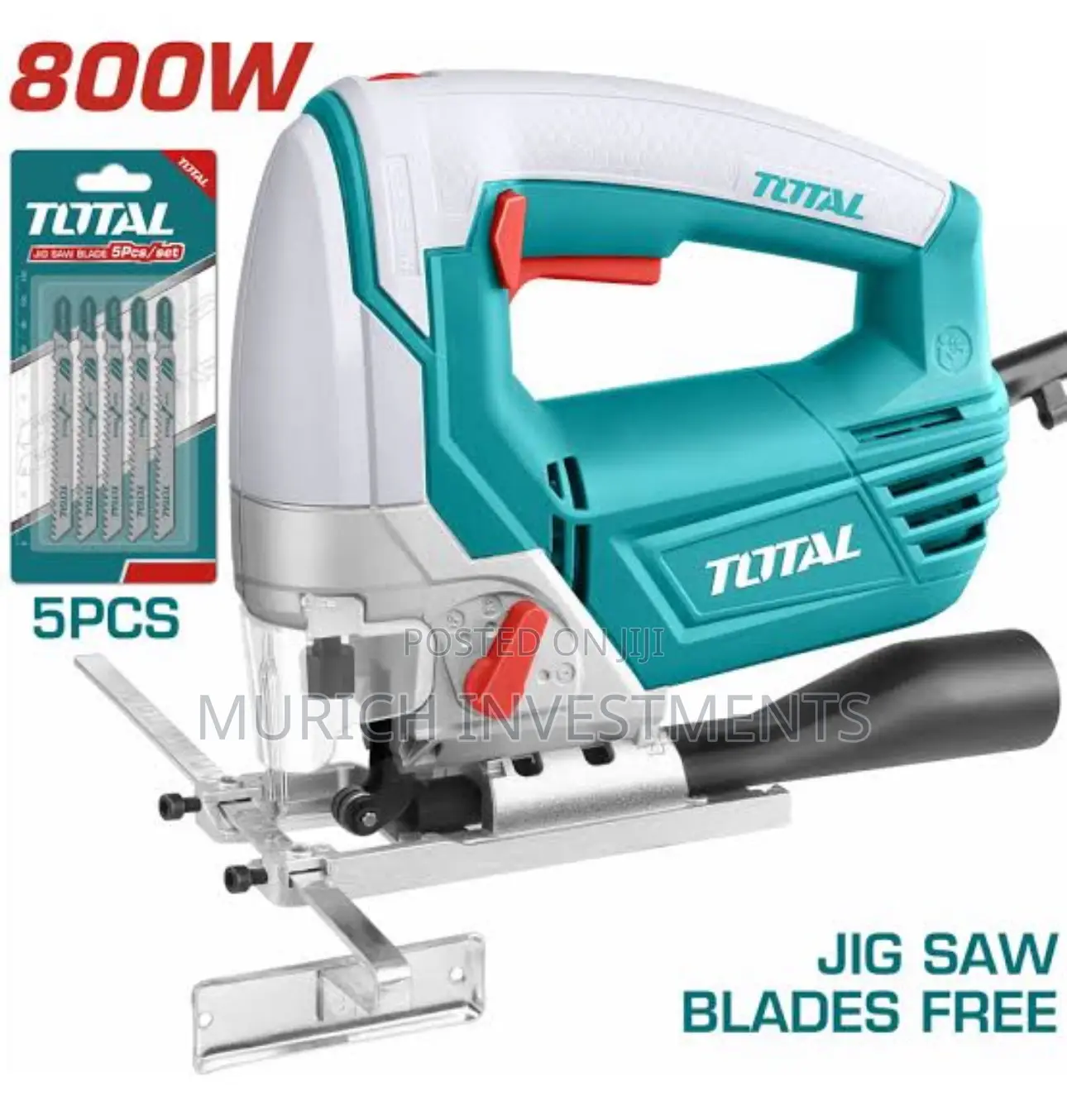 Total Jig Saw 800w With Set of Blades Ts