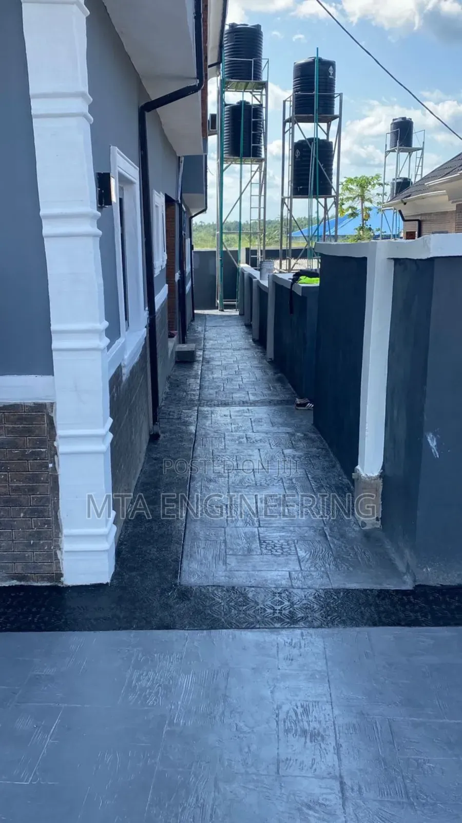 While and Black Polishing Stamping