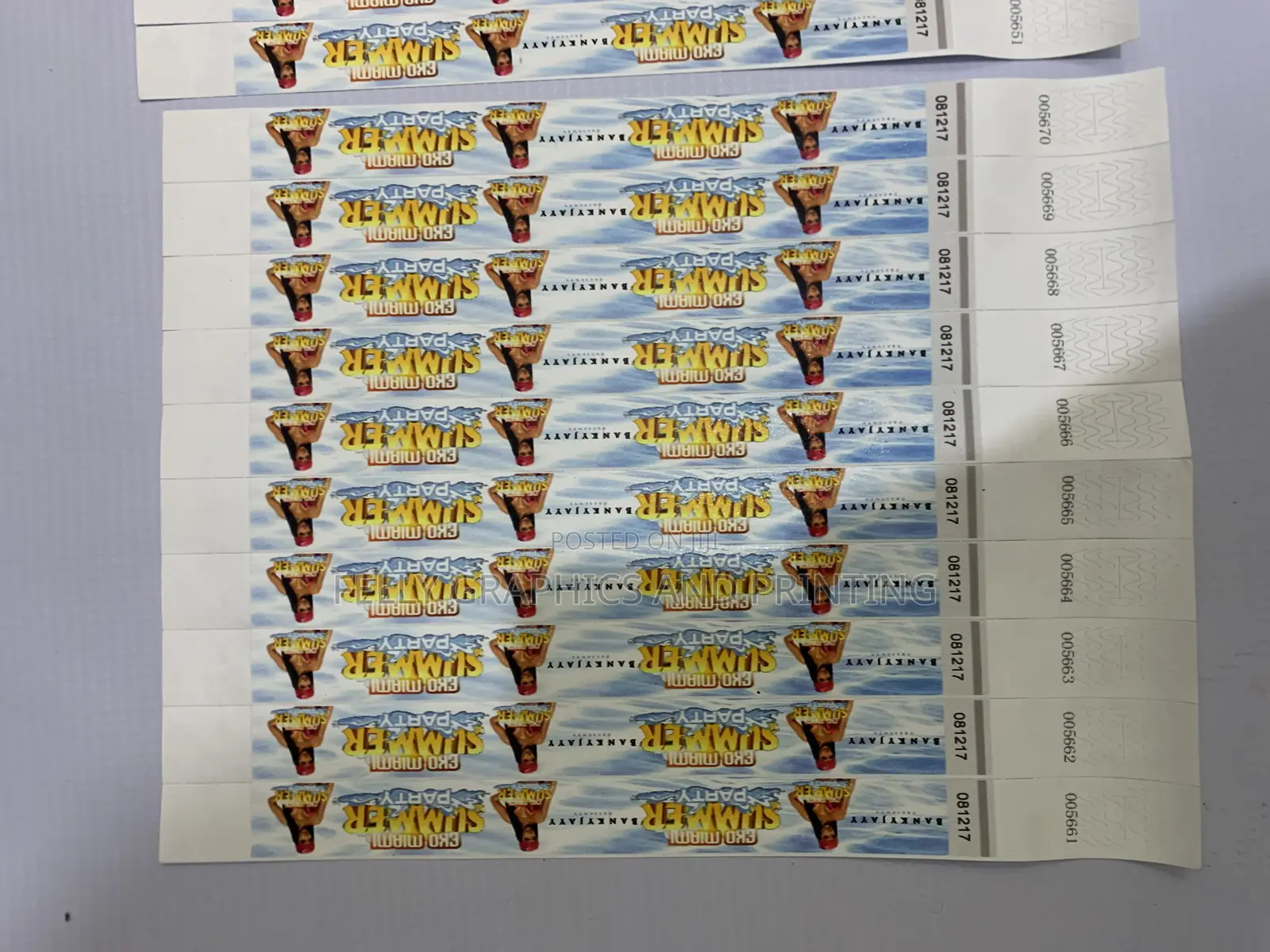 Event Tag Full Colour Printing