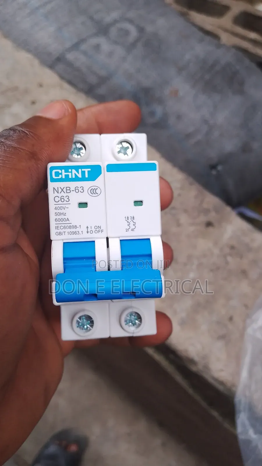 63amps 2pole MCB Original Chint Breaker