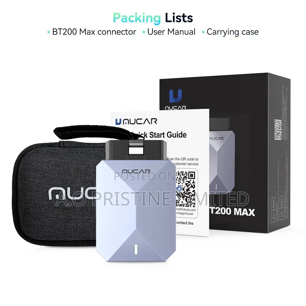 Mucar Bt200 Max Car Scanner With Extension Cable.