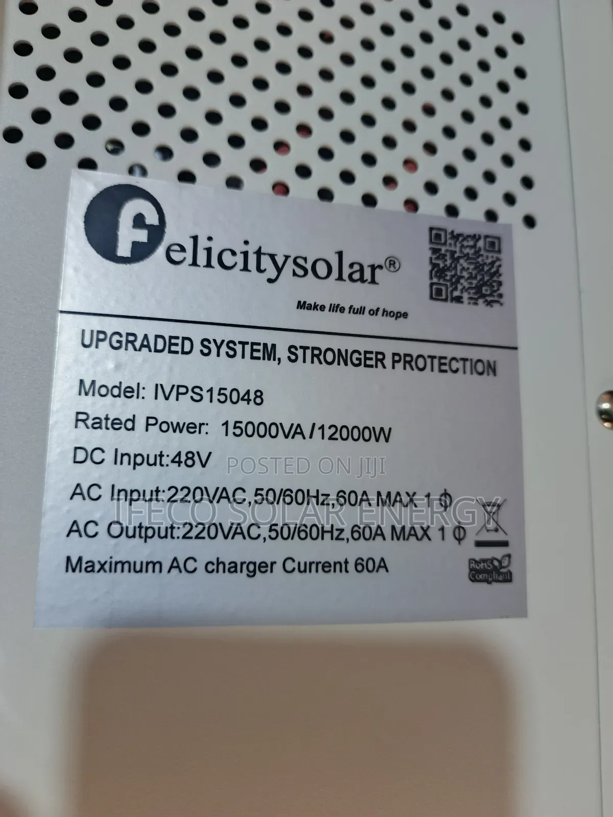 Felicity Inverter 15kva 48v