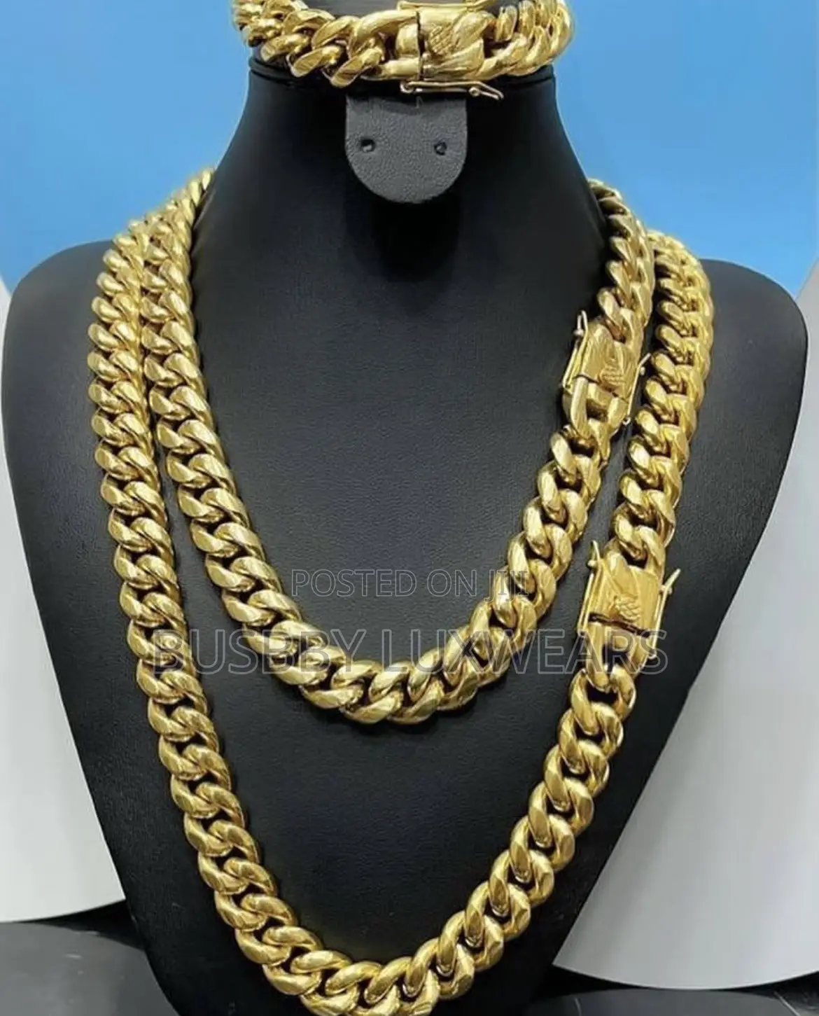 Gold Plated Non Tarnishing Cuban Neckpiece