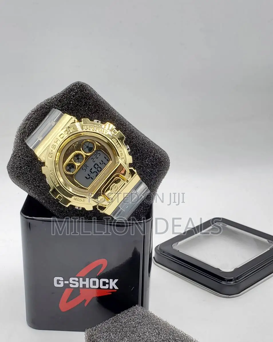 Transparent Classic G-Shock Rubber Strap Men's Wrist Watch