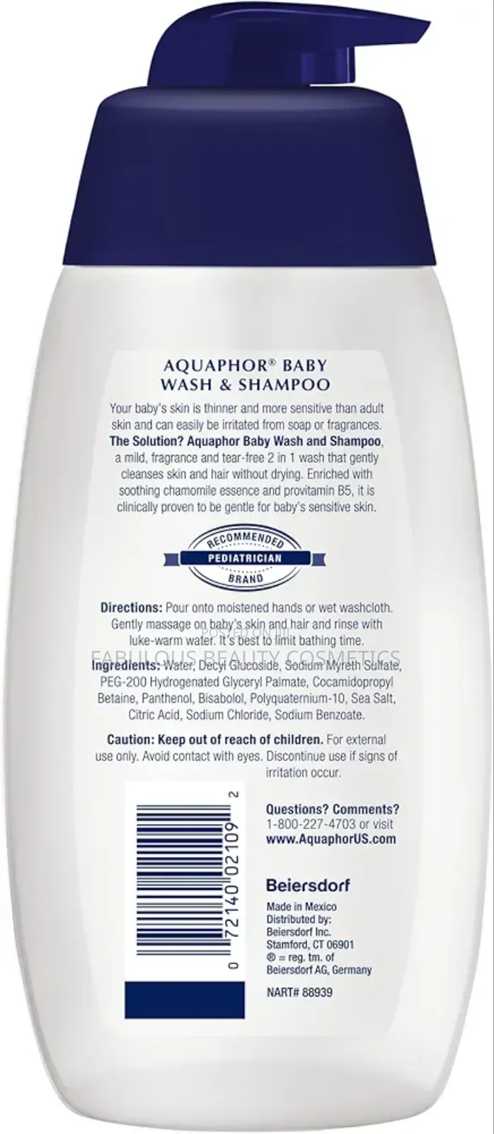 Aquaphor Baby Wash And Shampoo