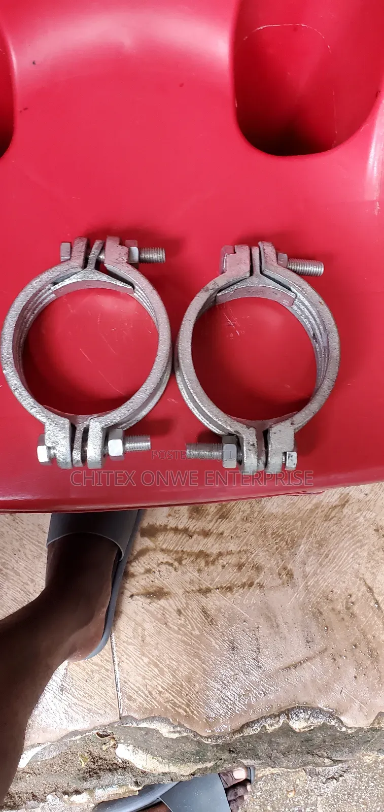 3" Double Bolt Hose Clamp Sl Pipe Clamp