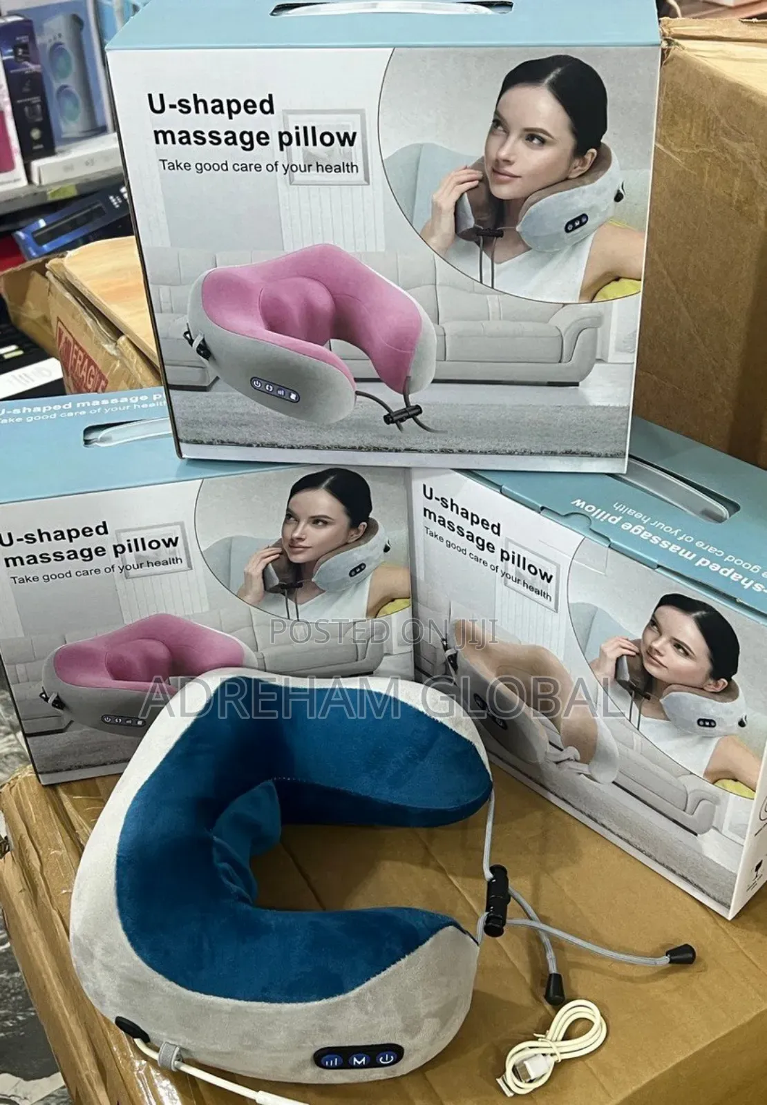 U-Shape Rechargeable Massage Pillow