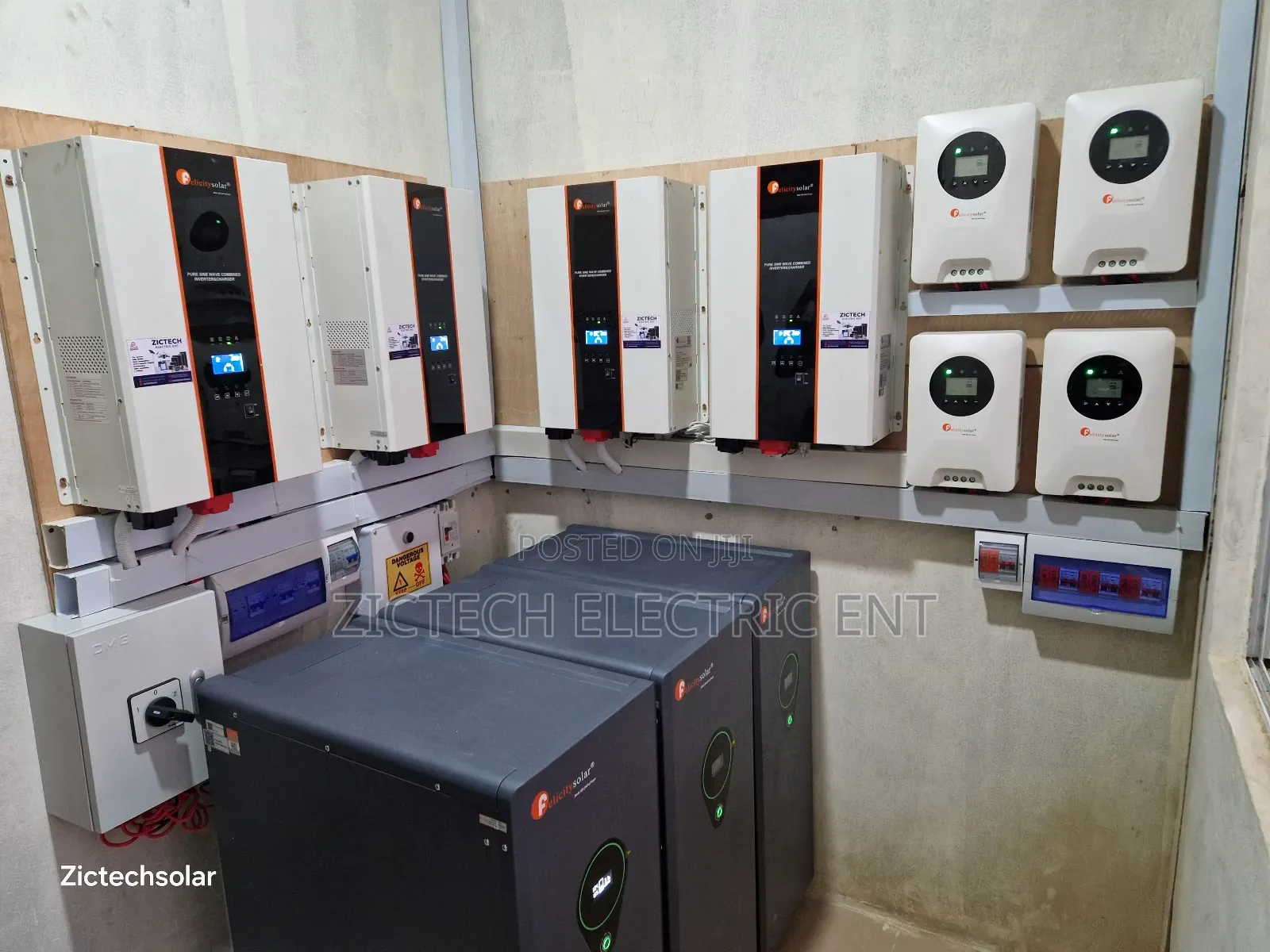 40kva Felicity Hybrid Inverter System With 75kwh Lithium Battery