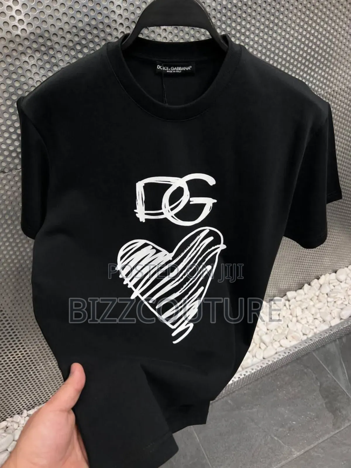 Original Dolce Gabbana Logo Print Cotton T-Shirts Available in Store
