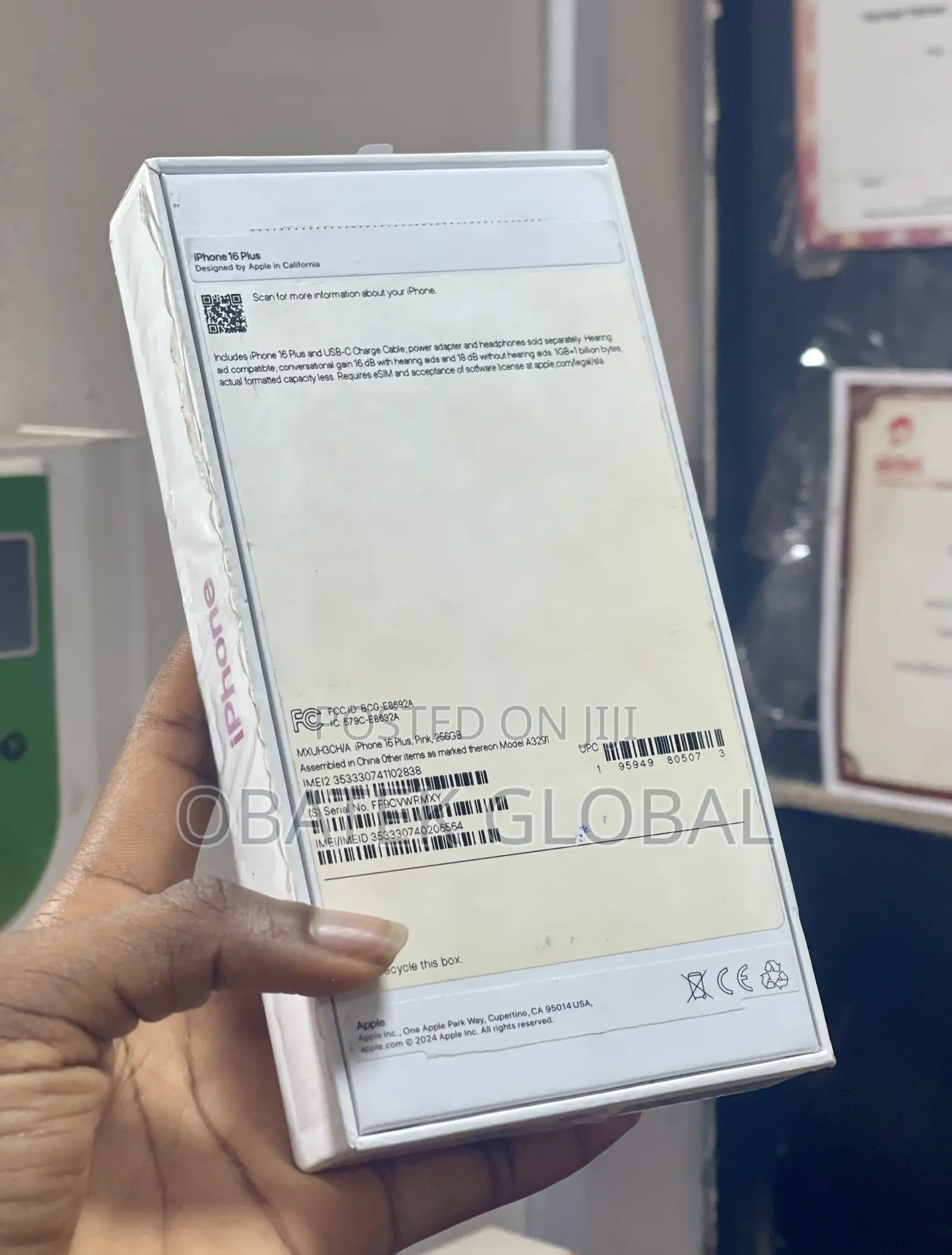 Apple iPhone 16 Plus 256 GB Pink