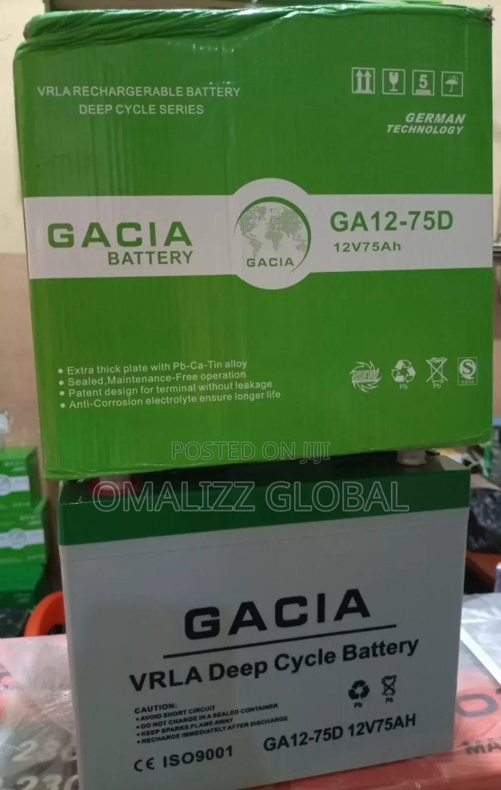 75ah Gacia Battery 12v
