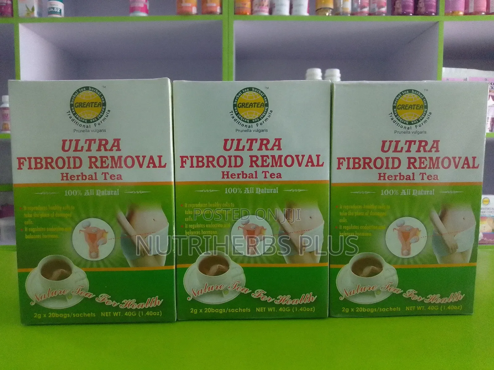 Greatea Ultra Fibroid Removal Herbal Tea ( 3 Packs )
