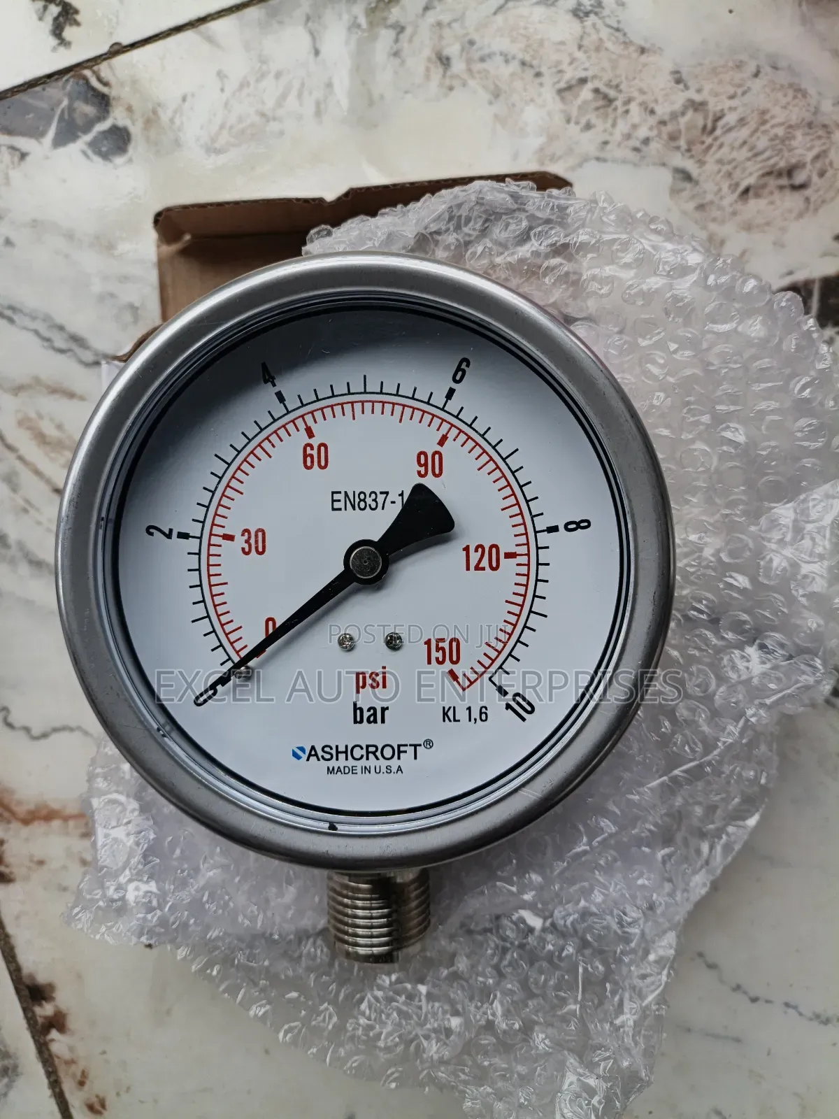 10bar Pressure Gauge (Ashcroft)