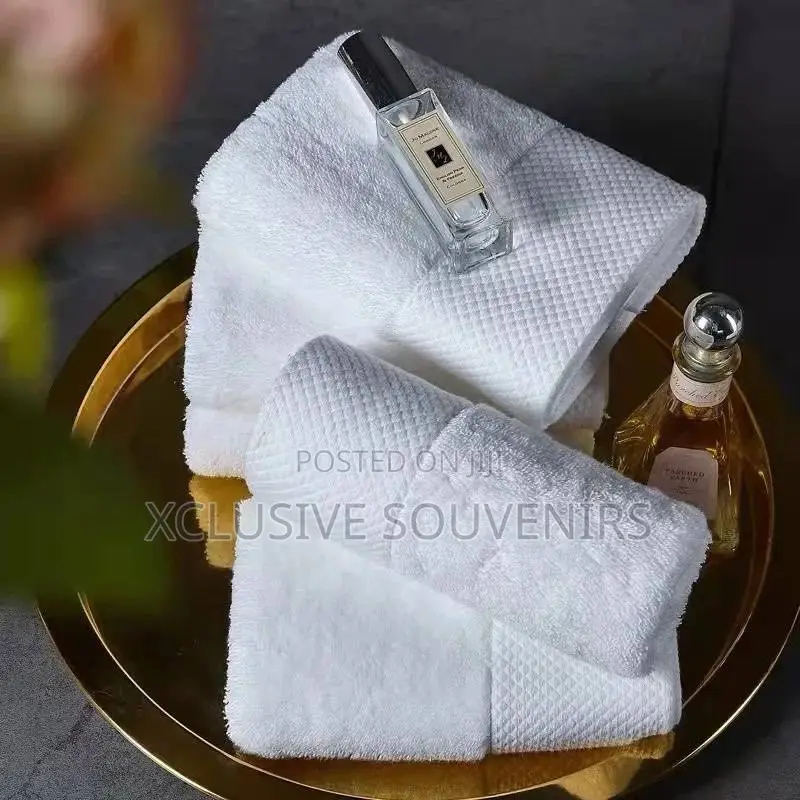 12pcs Quality White Gym Size Towel (40x80cm)