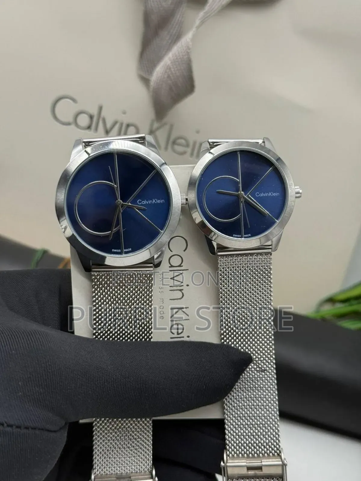 Calvin Klein Ck Couple Mesh Strap Silver Watches