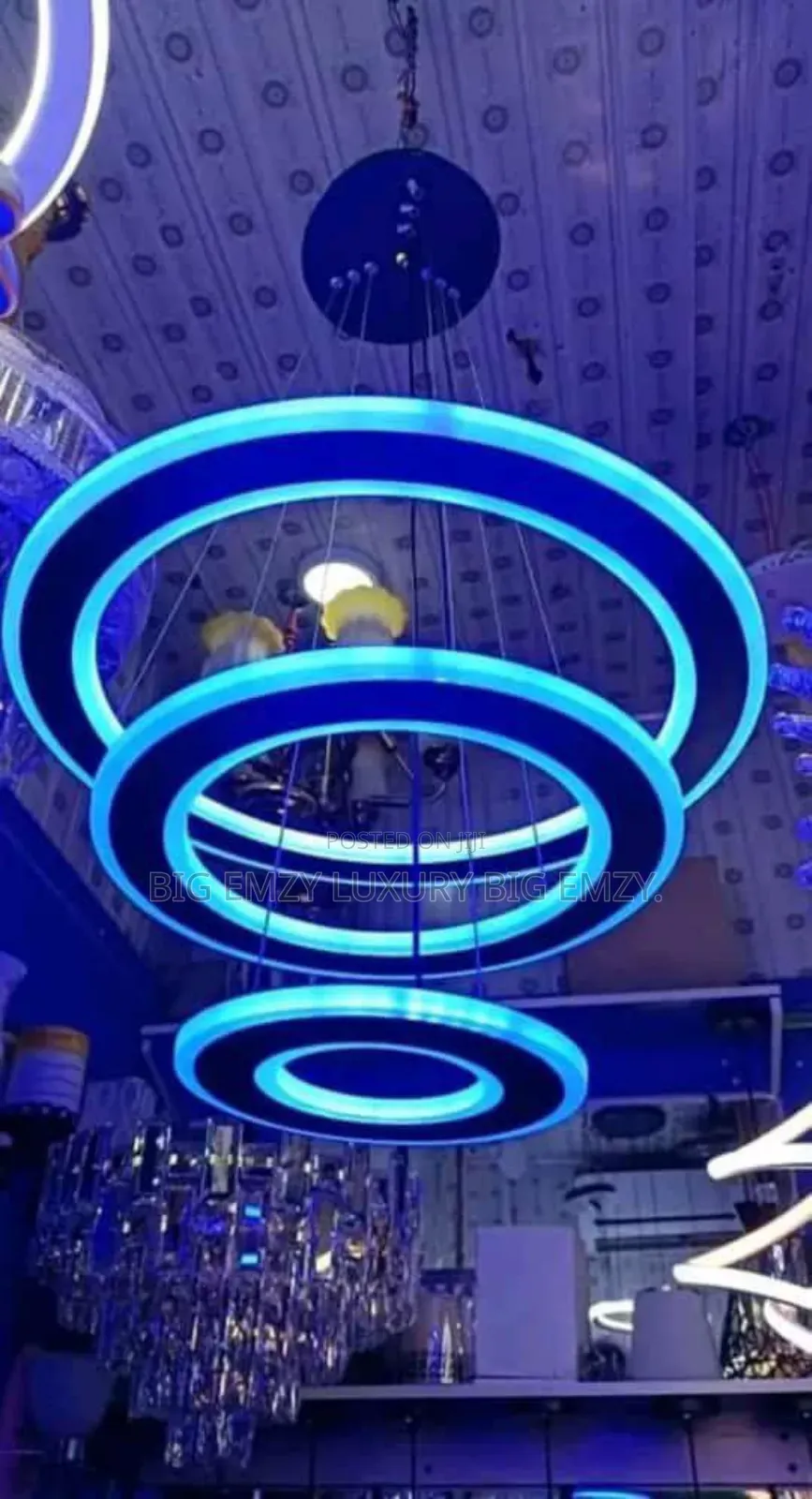 Modern Led Round Gold 3 Step Light .
