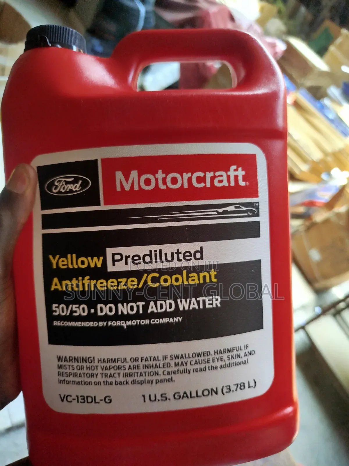 Ford Motor Craft Yellow Prediluted Antifreeze/Coolant 4litres.
