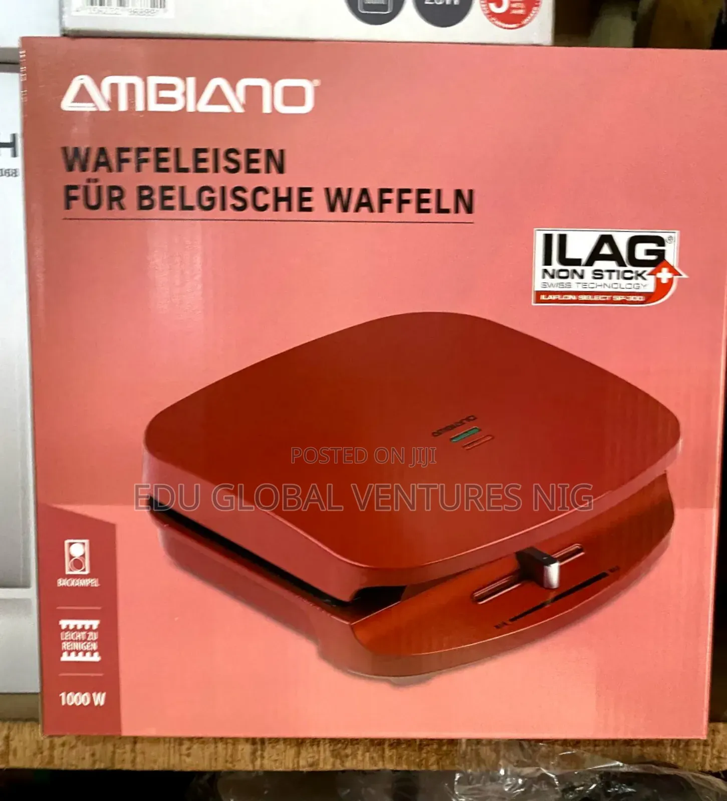 Ambiano Deepfill Waffle Maker Non Stick Plate. 1000watts.