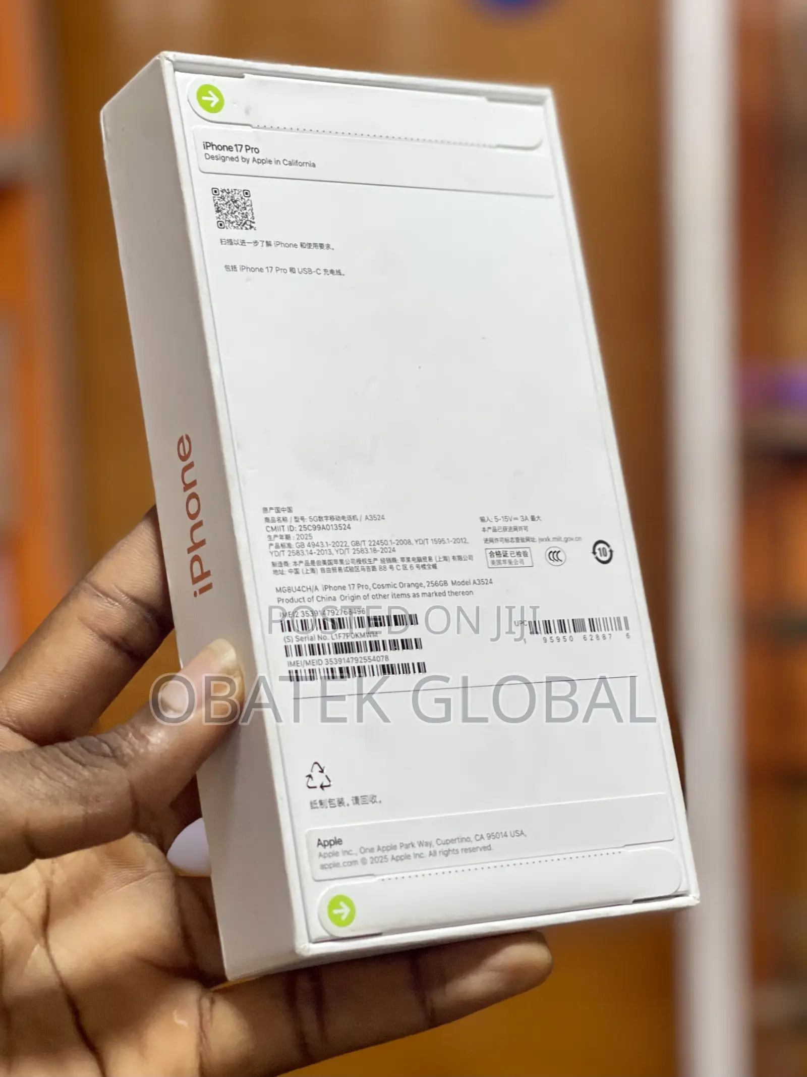 Apple iPhone 17 Pro 256 GB Orange