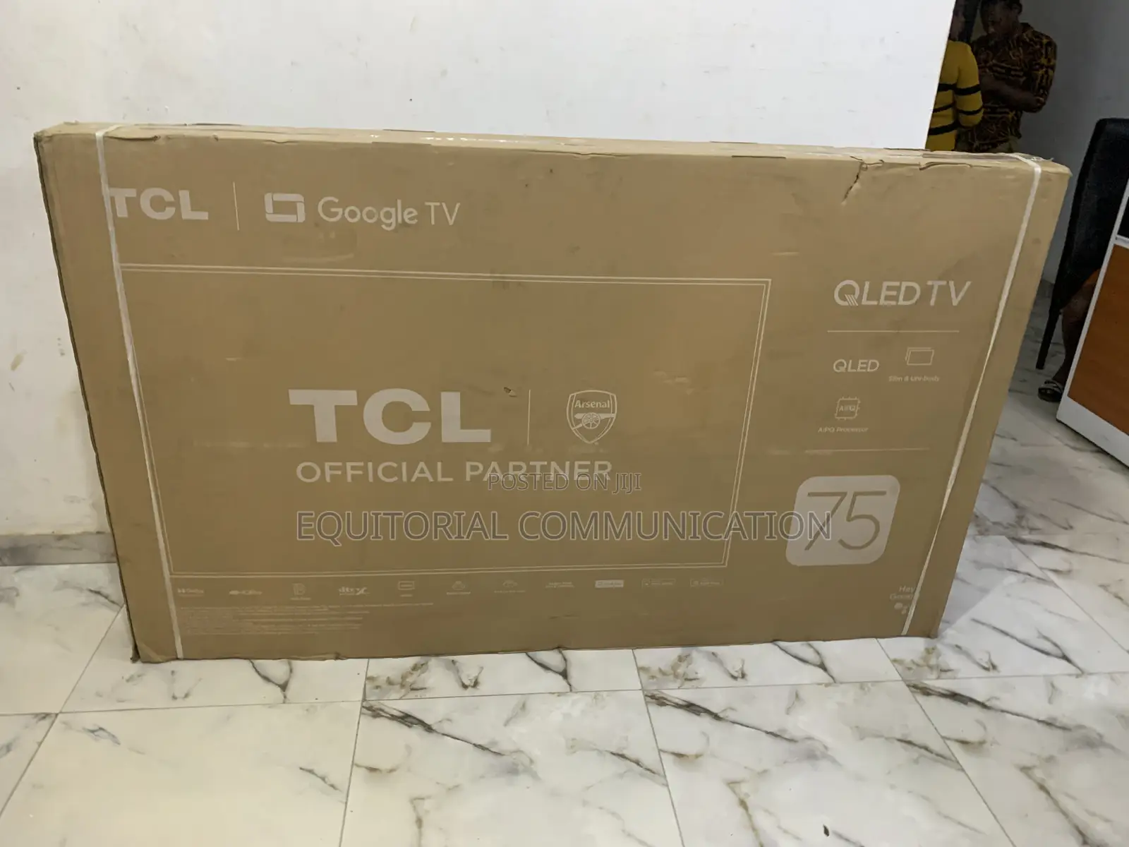 TCL 75 Inch Smart Qled: Adjustable Stand for Perfect Fit!