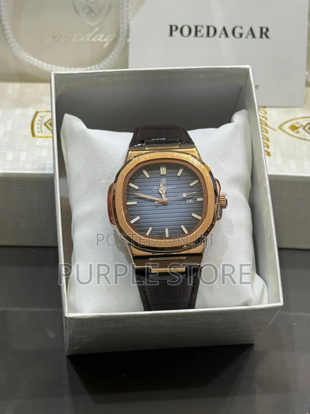 Poedagar Quality Leather Unisex Wristwatches