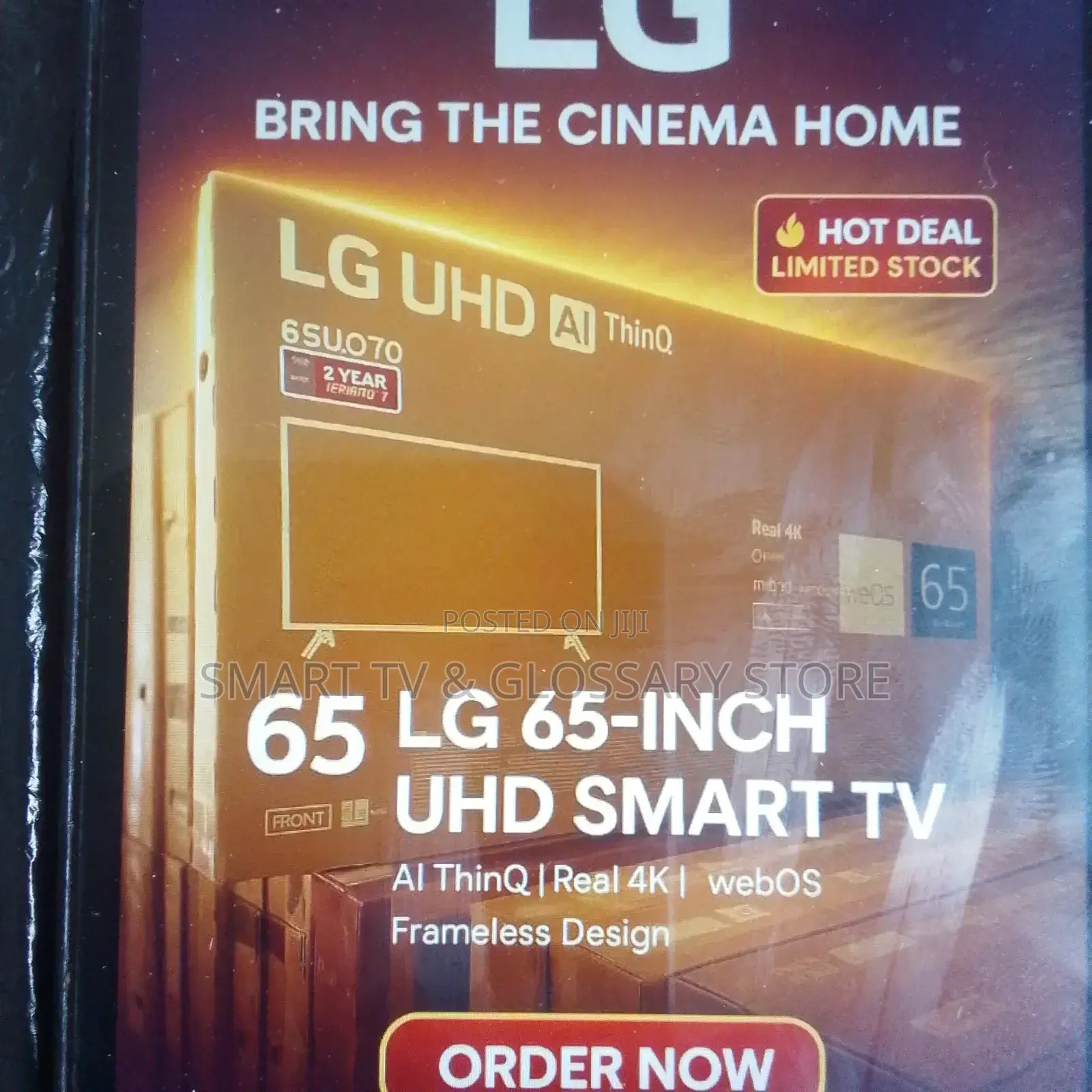 65 Inches Sleek Android Smart Tv With Upgrading Viewing Experience