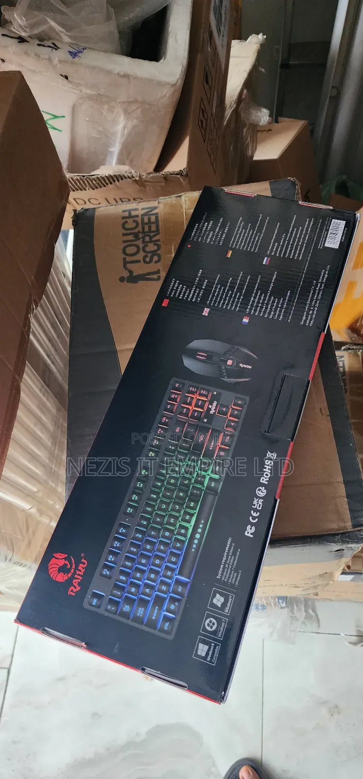 Raiku Wireless RGB Keyboard and Mouse