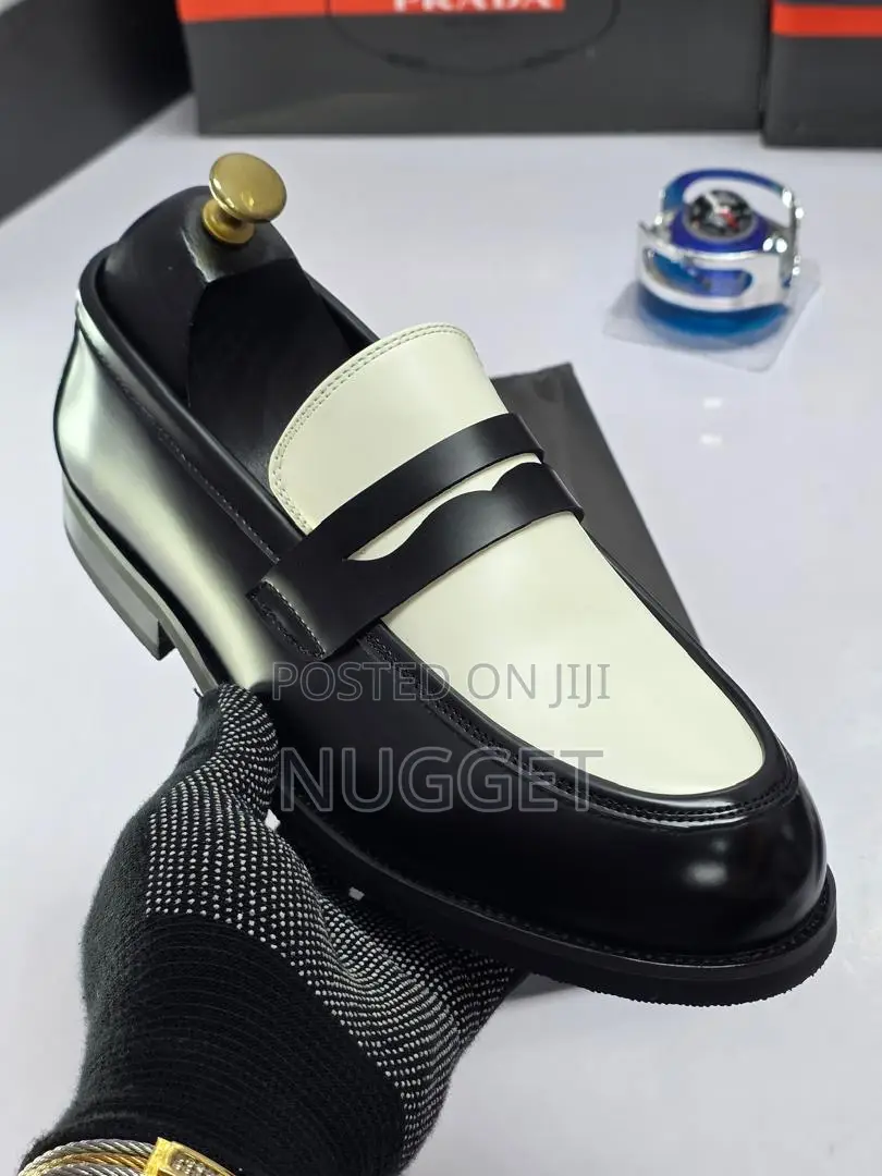 Prada Loafers White and Black