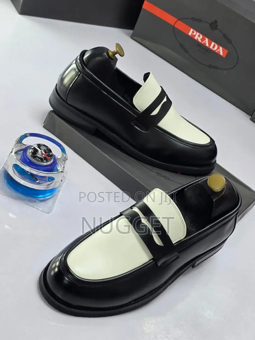 Prada Loafers White and Black