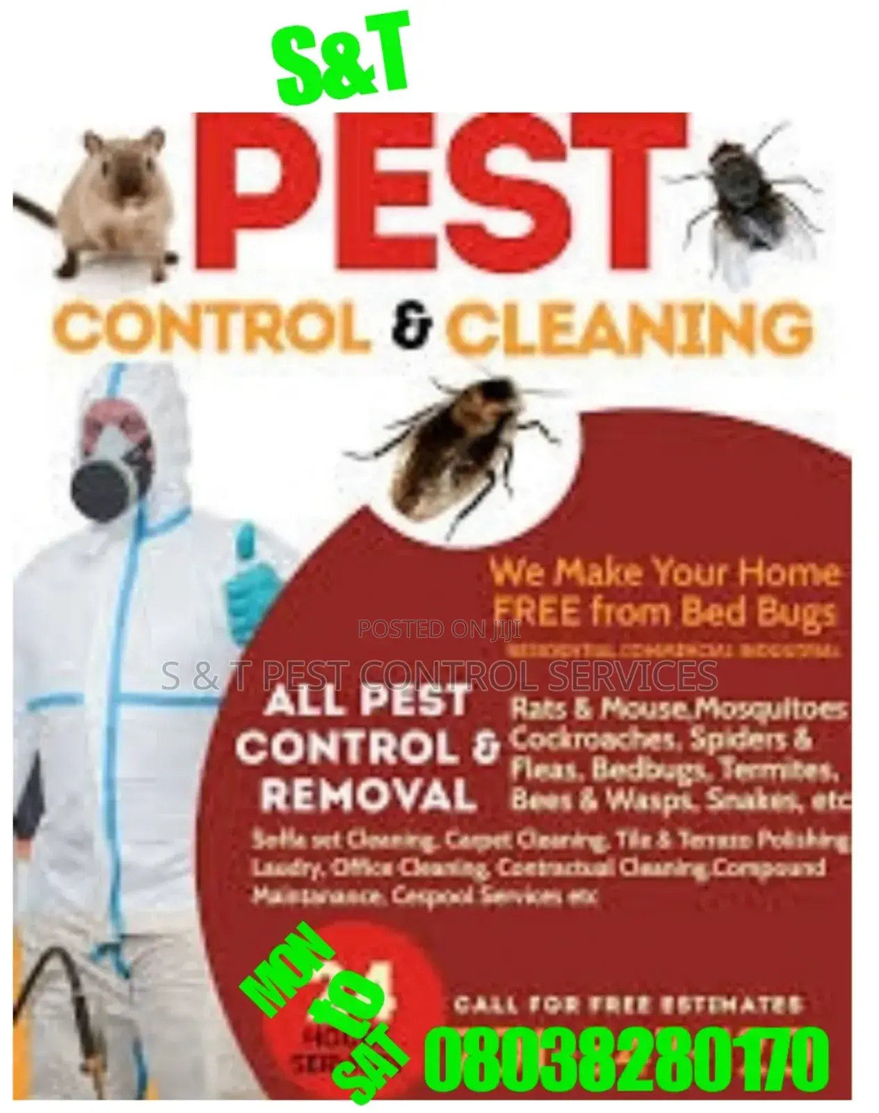 S T Pest Control and Environmental Cleaning Services