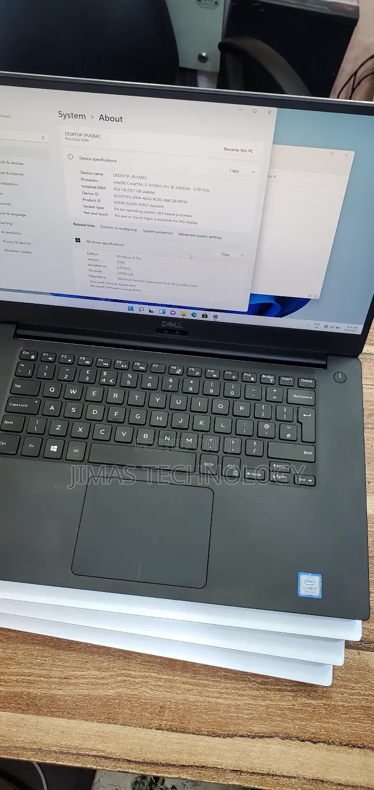 Laptop Dell Precision 5540 16GB Intel Core i7 SSD 512GB