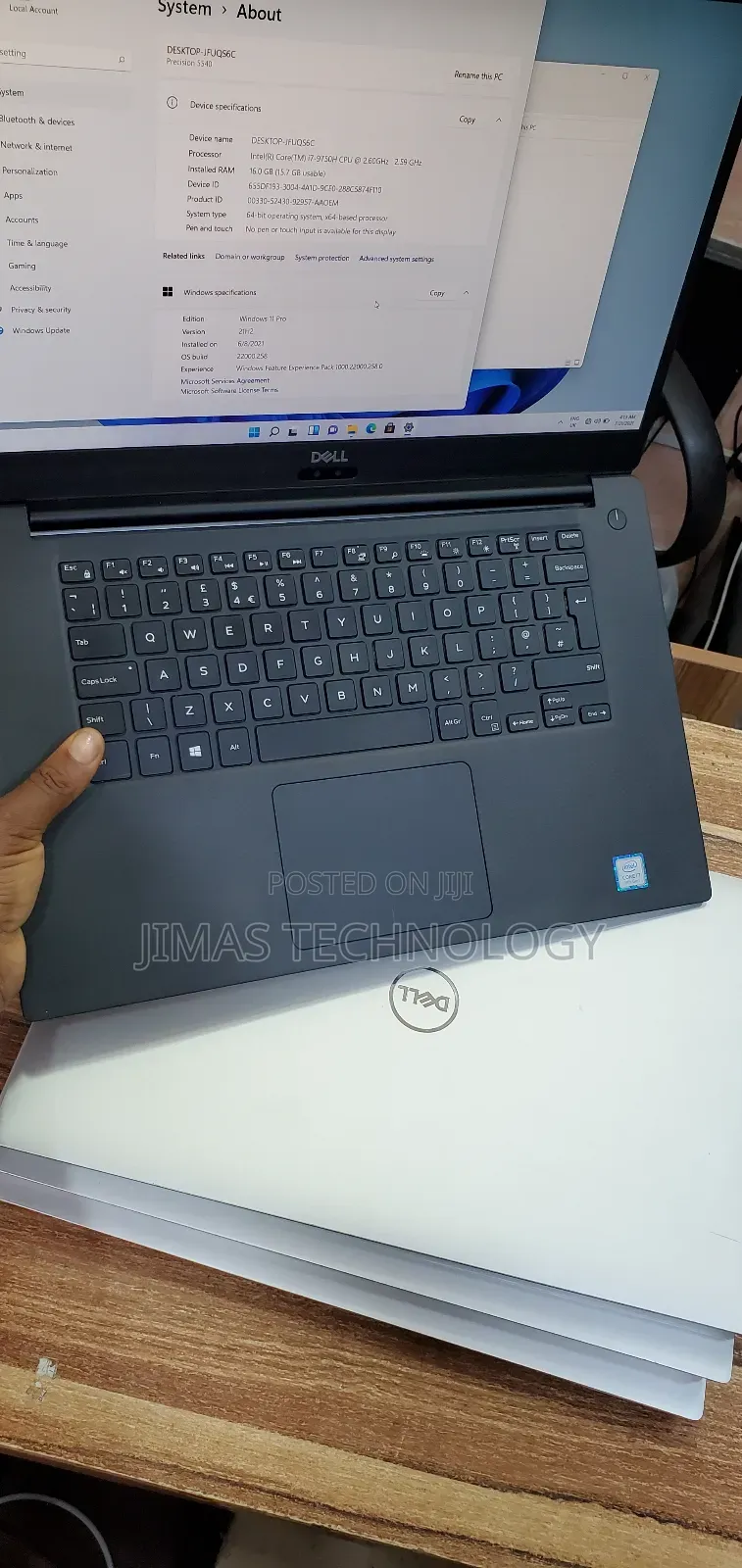 Laptop Dell Precision 5540 16GB Intel Core i7 SSD 512GB