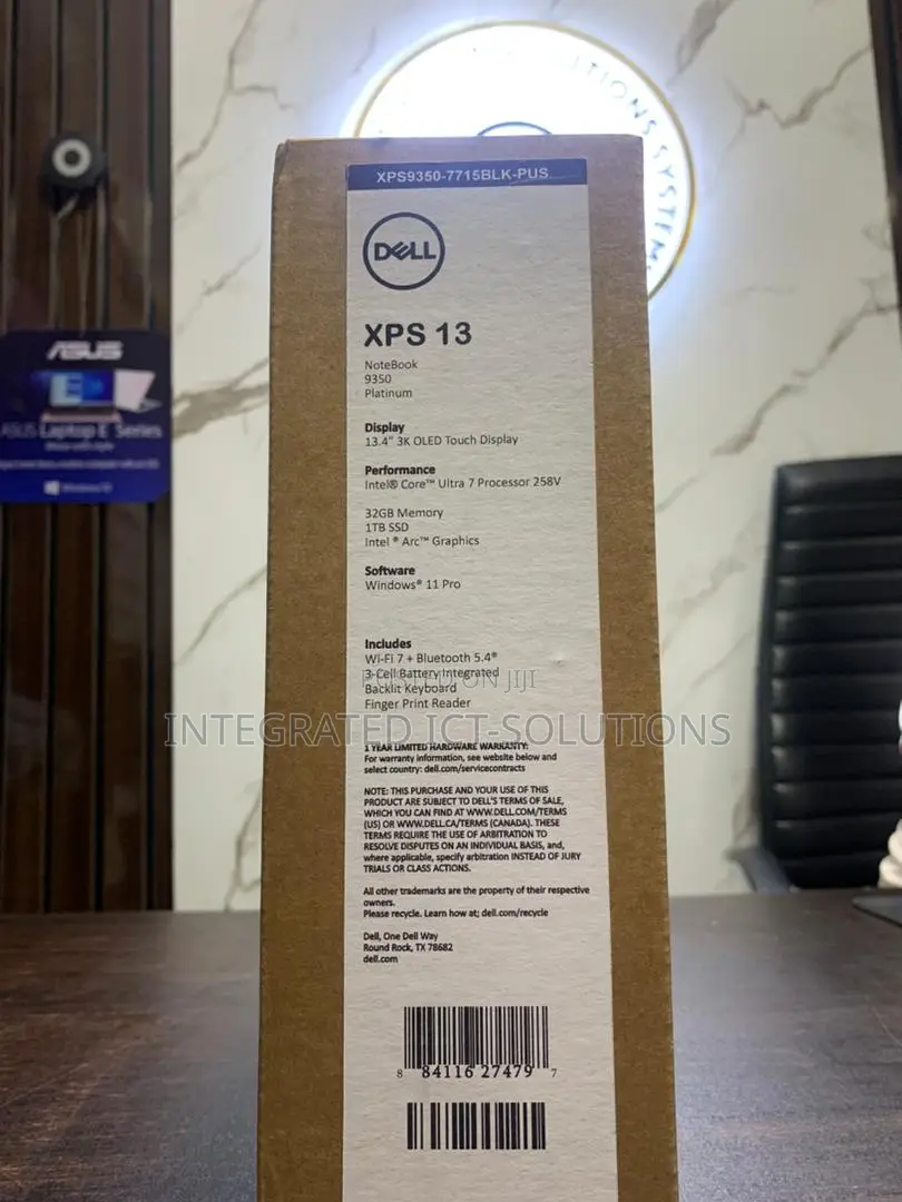 New Laptop Dell XPS 13 32GB Intel Core Ultra 7 SSD 1T