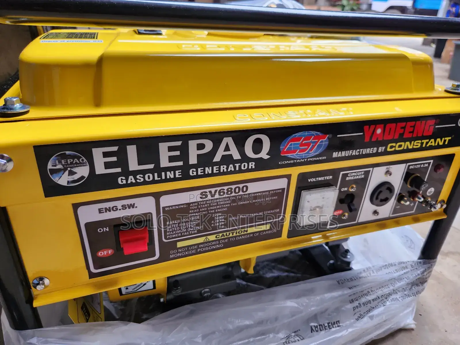 Elepaq Constant Sv6800 4.5kva Manual