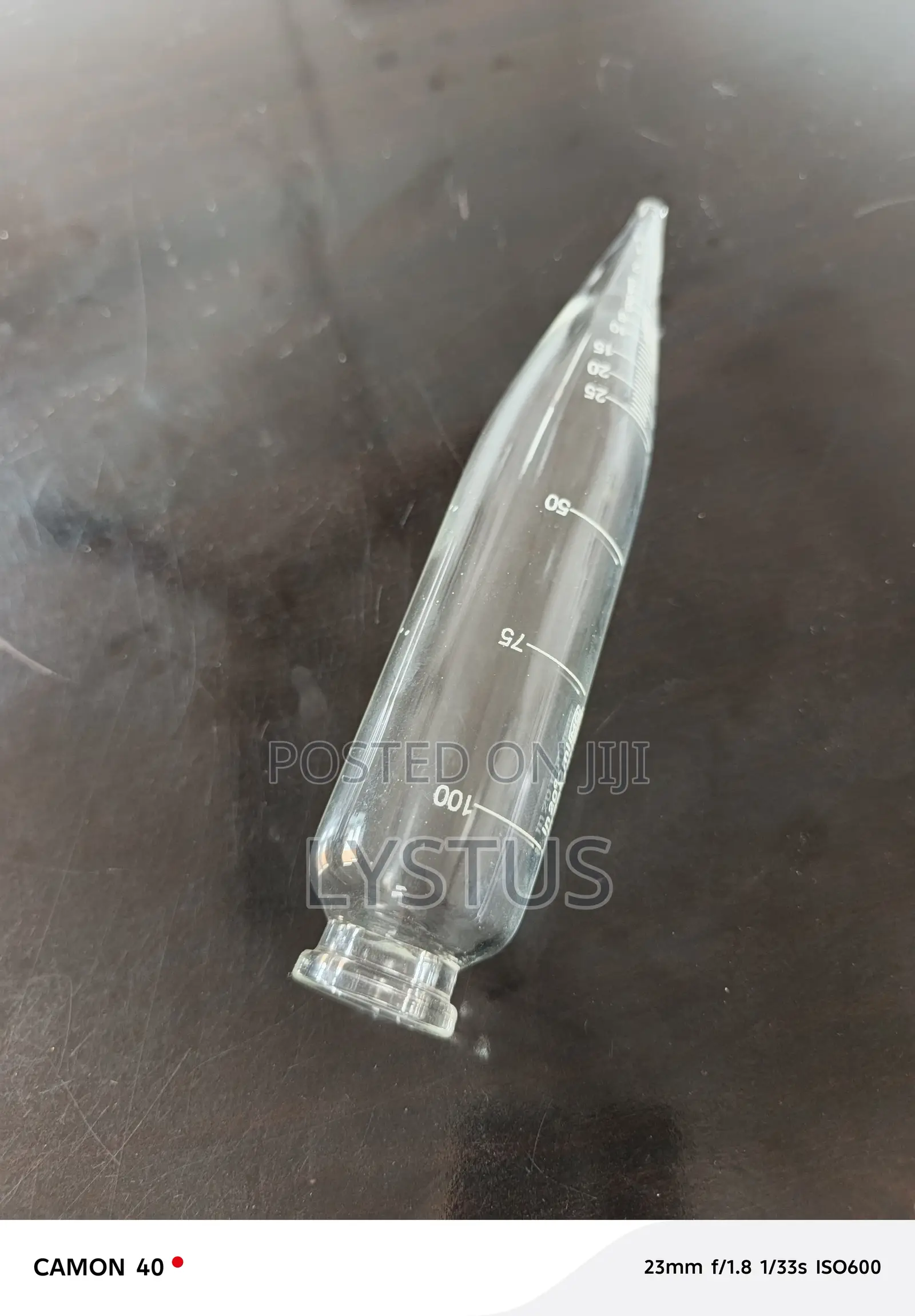 100ml Conical Graduated Glass Oil Centrifuge Tube, 8 Inch