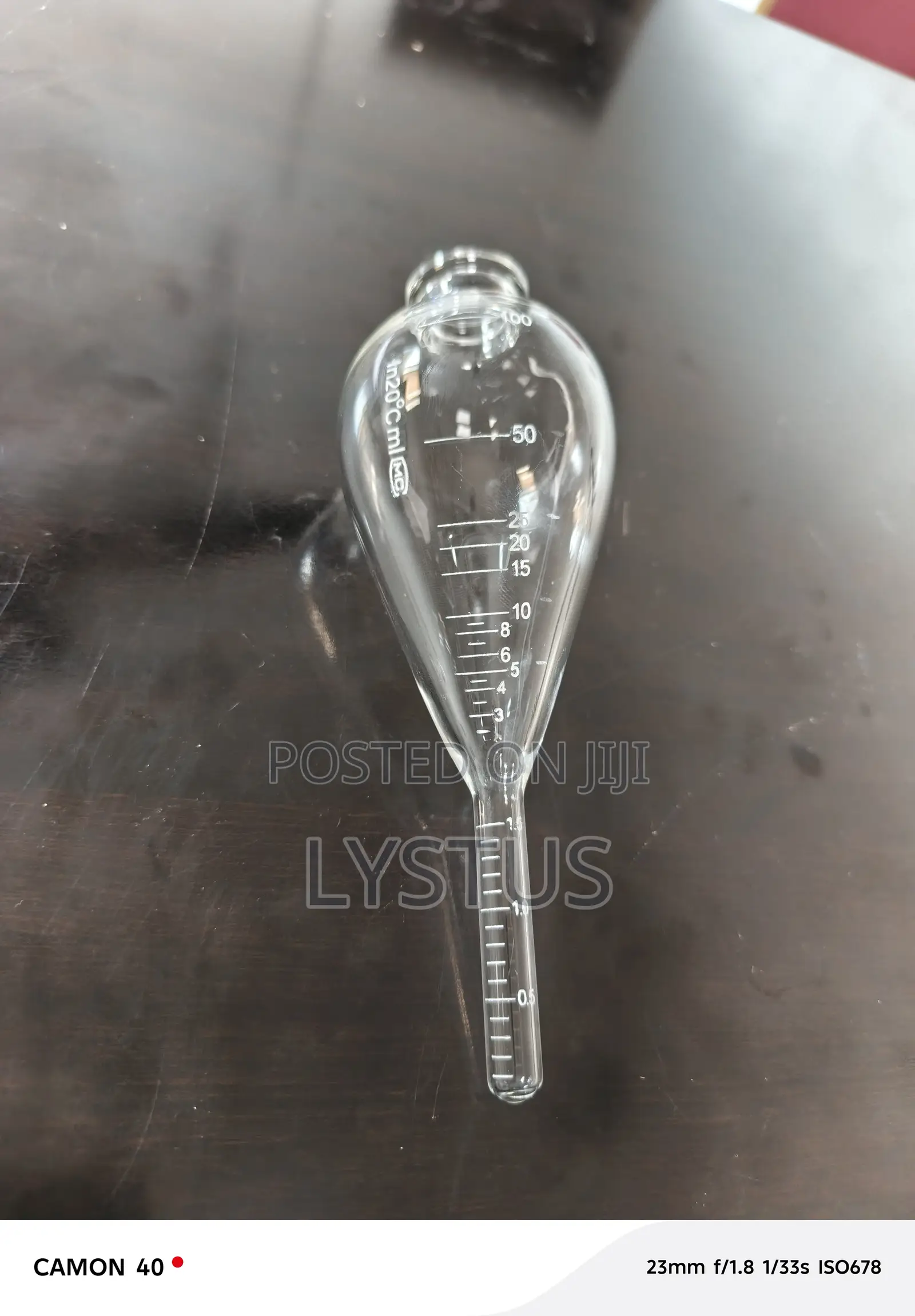 100ml Graduated Glass Pear Shape Oil Centrifuge Tube